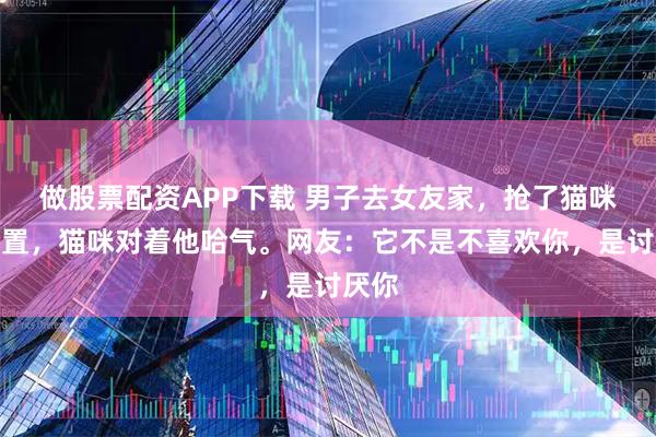 做股票配资APP下载 男子去女友家，抢了猫咪的位置，猫咪对着他哈气。网友：它不是不喜欢你，是讨厌你