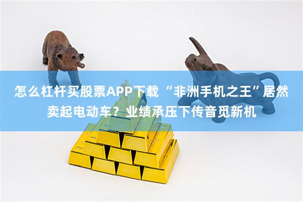 怎么杠杆买股票APP下载 “非洲手机之王”居然卖起电动车？业绩承压下传音觅新机