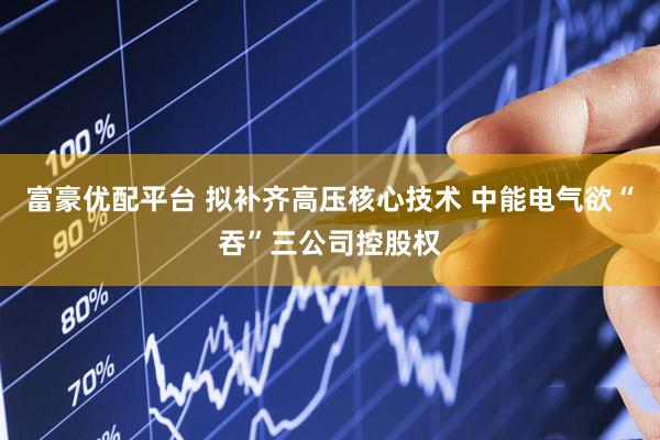 富豪优配平台 拟补齐高压核心技术 中能电气欲“吞”三公司控股权