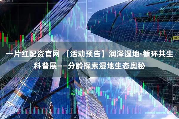 一片红配资官网 【活动预告】润泽湿地·循环共生科普展——分龄探索湿地生态奥秘